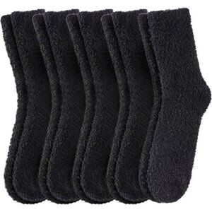 MQELONG Women’s Super Soft Fuzzy Sleeping Socks 5-Pair Cozy Warm Size 5-10